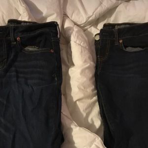 Aeropostale dark blue jeans (L size 4 R size 0)